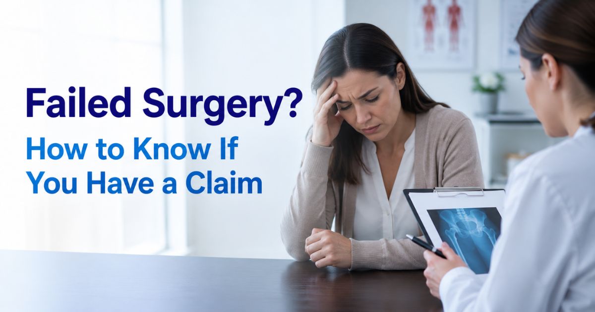 Do I Have a Valid Surgical Negligence Claim After a Failed Surgery?